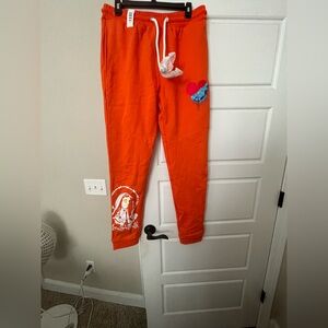 Orange Kids Bottoms with Graphic Design